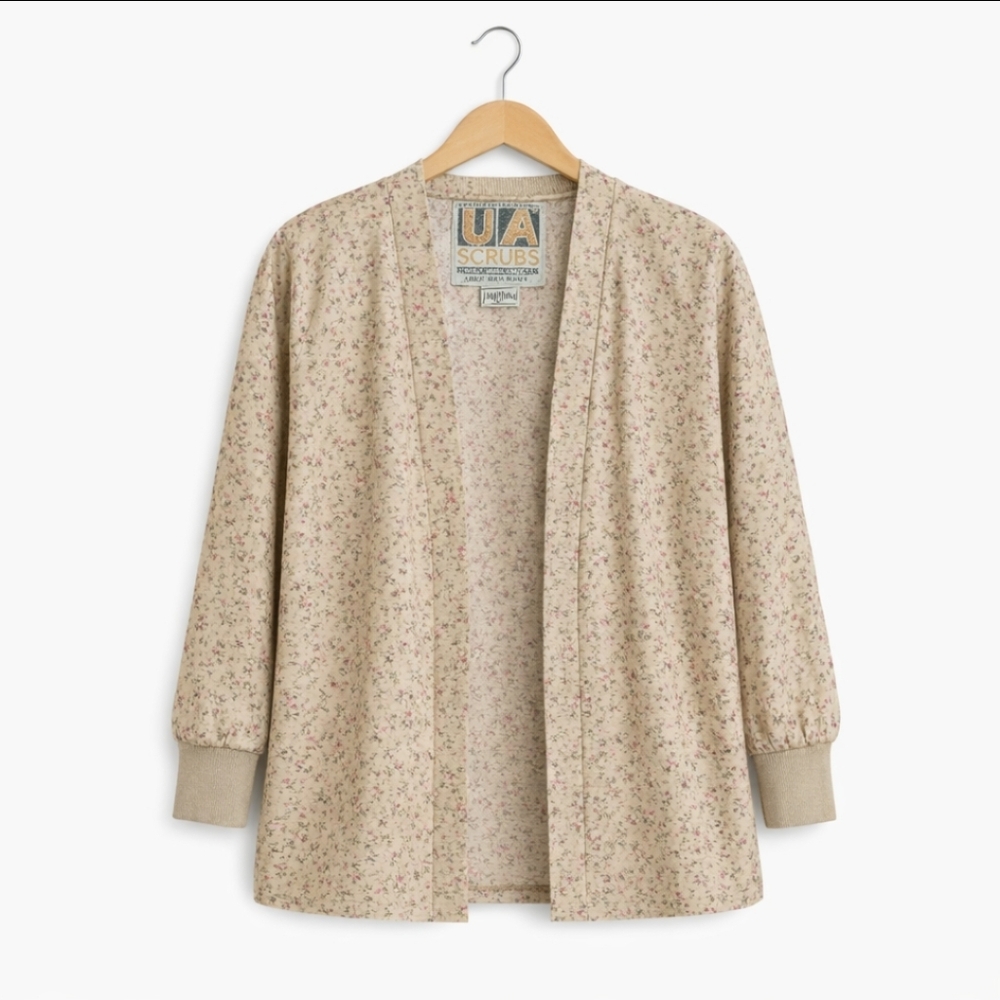 Uniform Advantage Dog Lover Medical Animal Print Scrub Jacket Plus Size 3x